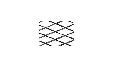 RACING GRILL_ROMBO LARGO 12X28 MM_100X20 CM_NERO ANODIZZATO