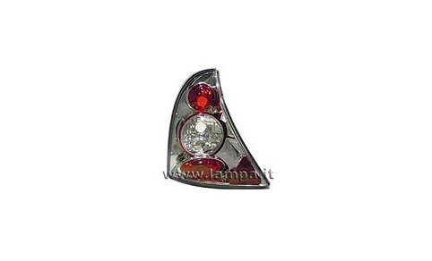 09022 PAIR OF REAR LIGHTS RENAULT CLIO 1/02> CHROME