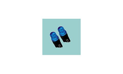 58140 12V COLOUR-LED:LAMP 1 LED_T10 W2.1X9.5D_2 PCS-BLUE