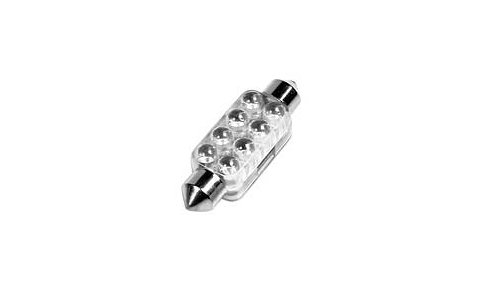 58439 12V LAMPADA SILURO 8 LED_13X44 MM_SV8,5-8_1 PZ-BIANCO