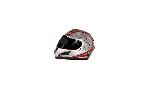 91112 KJ-1 KOJI FULL-FACE FIBERGLASS HELMET_RED_M