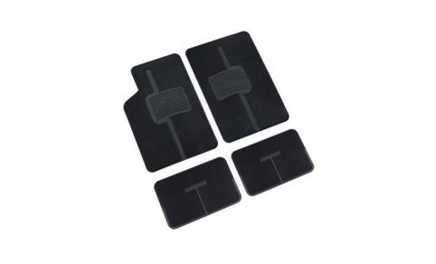 26523 UNI-FIT:SERIE TAPPETI 4 PEZZI IN PVC_NERO