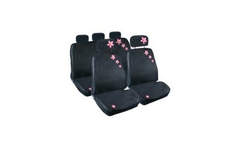 HAWAIAN FLOREAL:SEAT COVER BREATHABLE MESH_PINK