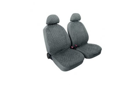 MKY:PAIR OF HIGH-QUALITY MICROFIBRE FRONT SEAT COVERS_ANTHRACITE