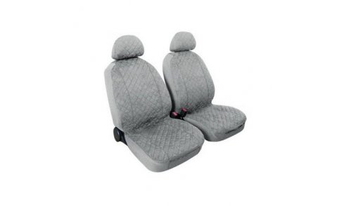 MIKY:PAIR OF HIGH-QUALITY MICROFIBRE FRONT SEAT COVERS_GREY