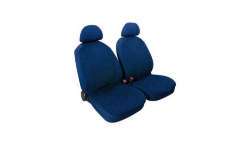 MIKY:PAIR OF HIGH-QUALITY MICROFIBRE FRONT SEAT COVERS_DARK BLUE