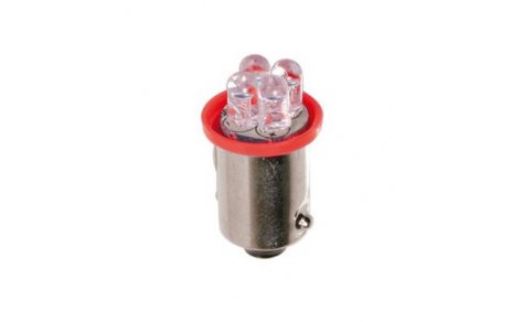 98333 24V MICRO LAMPADA 4 LED_T4W BA9S_2 PZ-ROSSO