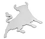 07207 CHROMED 3D EMBLEM_BULL