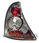 09022 PAIR OF REAR LIGHTS RENAULT CLIO 1/02> CHROME