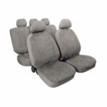 54950 MIKY:HIGH-QUALITY MICROFIBRE SEAT COVER SET_BLACK
