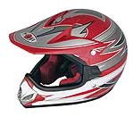 ART. 9119.0 - KJ-6 Koji cross type helmet for kids - Red - size
