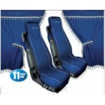 MELISSA:MICROFIBRE TRUCK CURTAINS AND SEAT COVERS SET_BLUE