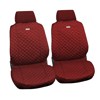 ZIGA:PAIR OF HIGH-QUALITY COTTON FRONT SEAT COVERS_WINE RED