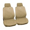 ZIGA:PAIR OF HIGH-QUALITY COTTON FRONT SEAT COVERS_BEIGE
