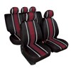 54908 CROCO-SKIN:CAR SEAT COVER SET_WINE RED