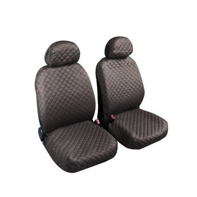 BIBA:PAIR OF HIGH-QUALITY COTTON FRONT SEAT COVERS_ANTHRACITE